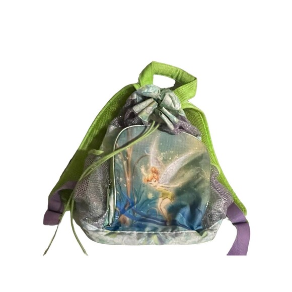 Vintage 2000\'s Disney Store Fairies Tinker bell Mesh Mini Backpack With Tag RARE main image 15